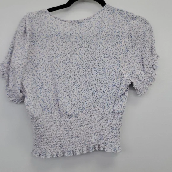 🔵 Anthropologie (Paper Crane) Ditsy Floral Top - Picture 5 of 6